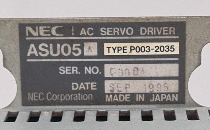 NEC ASU05A AC Servo Driver P003-2035 ASC Drive