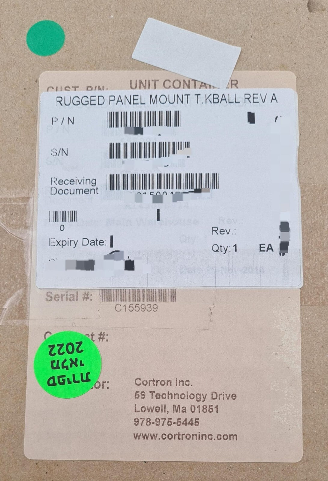 NEW - CORTRON CTB-T20D TRACKBALL CONTROLLER 570-0059 / 555094