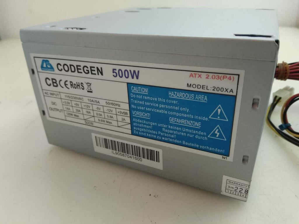 Codegen Model 200xa 500w Switching Power Supply Atx