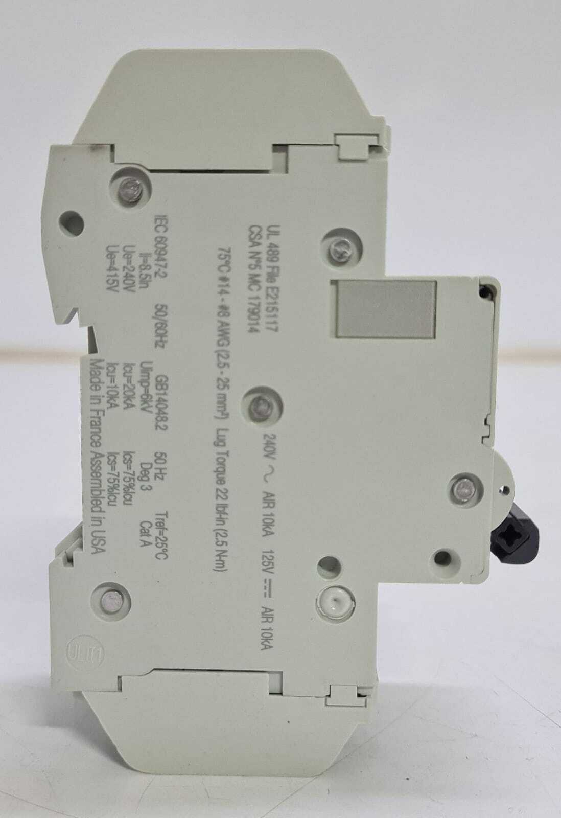 NEW - Schneider Electric Multi 9 C60 2P 2A 60137 Miniature Circuit Breaker