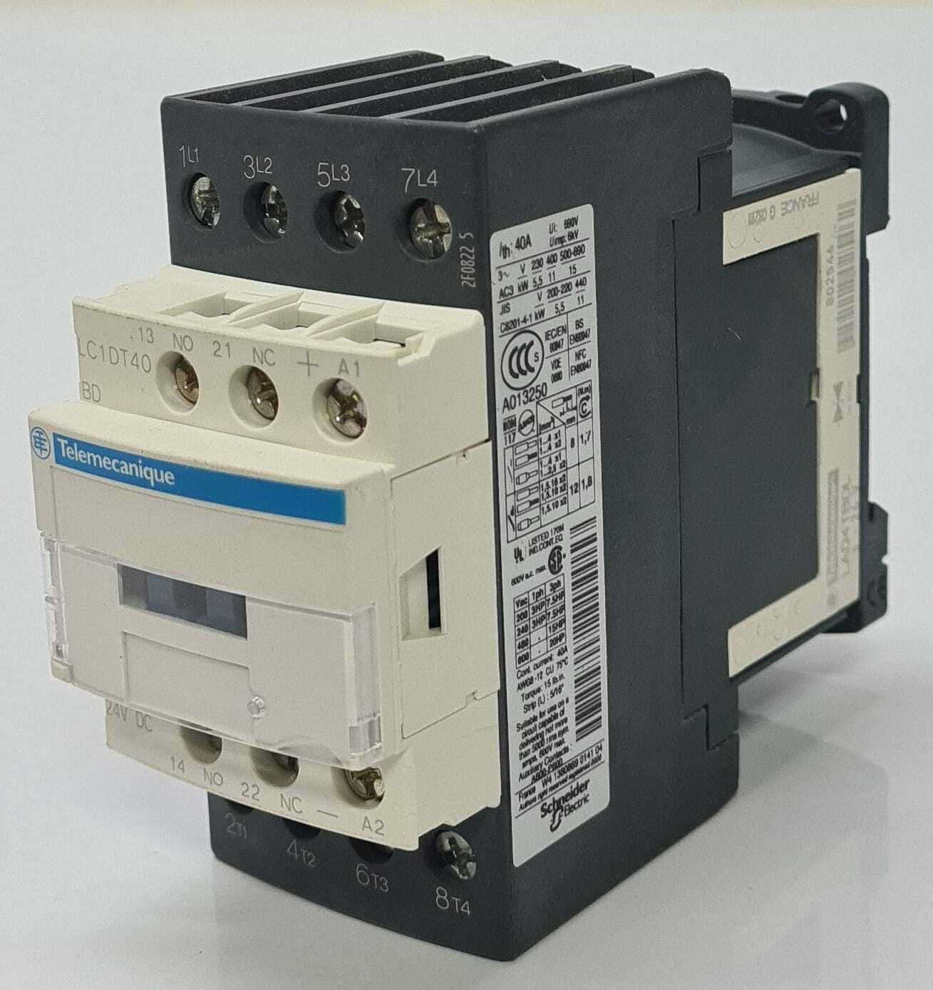 Telemecanique LC1DT40BD Contactor 4P AC