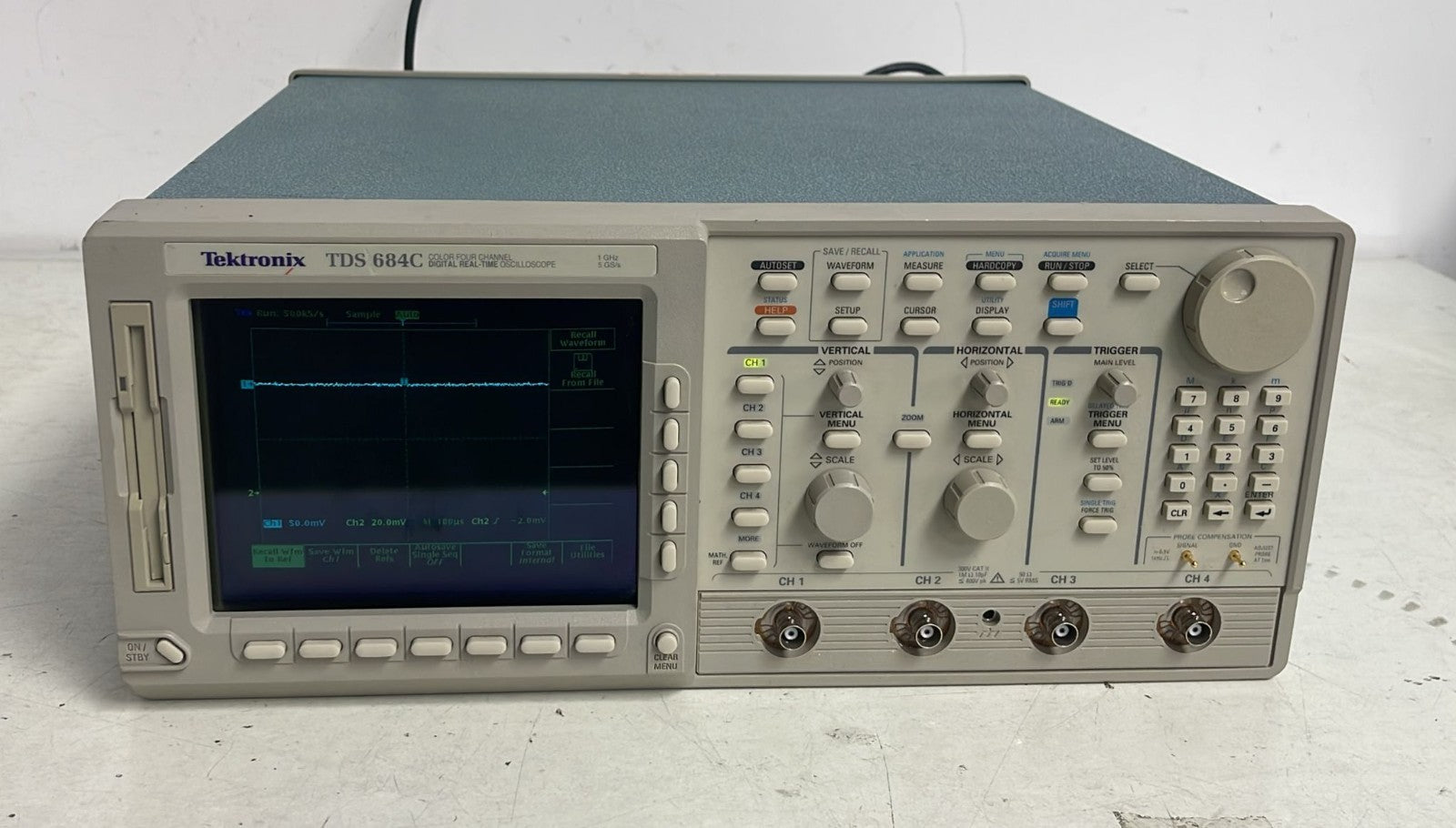 Tektronix TDS 684C Color Four Channel Digital Real-Time Oscilloscope 1-GHz 5GS/s