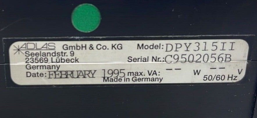 [FOR PARTS] Advanced Design Lasers ADLAS DPY 315 II POWER SUPPLY