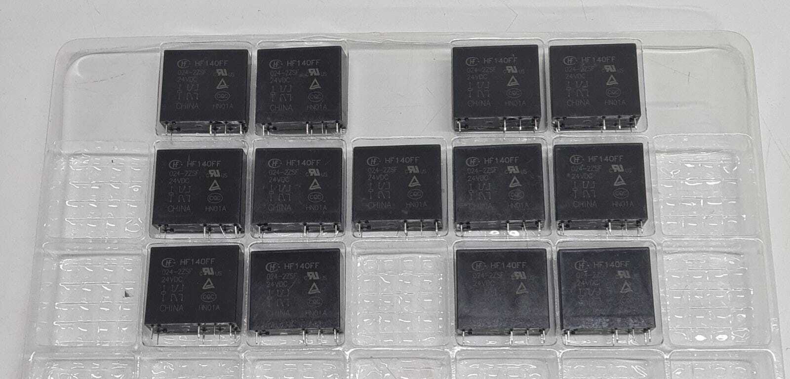 [LOT OF 13] HONGFA HF14OFF HF140FF 024-2ZSF HN01A Power Relay Replace 24V 8 Pin