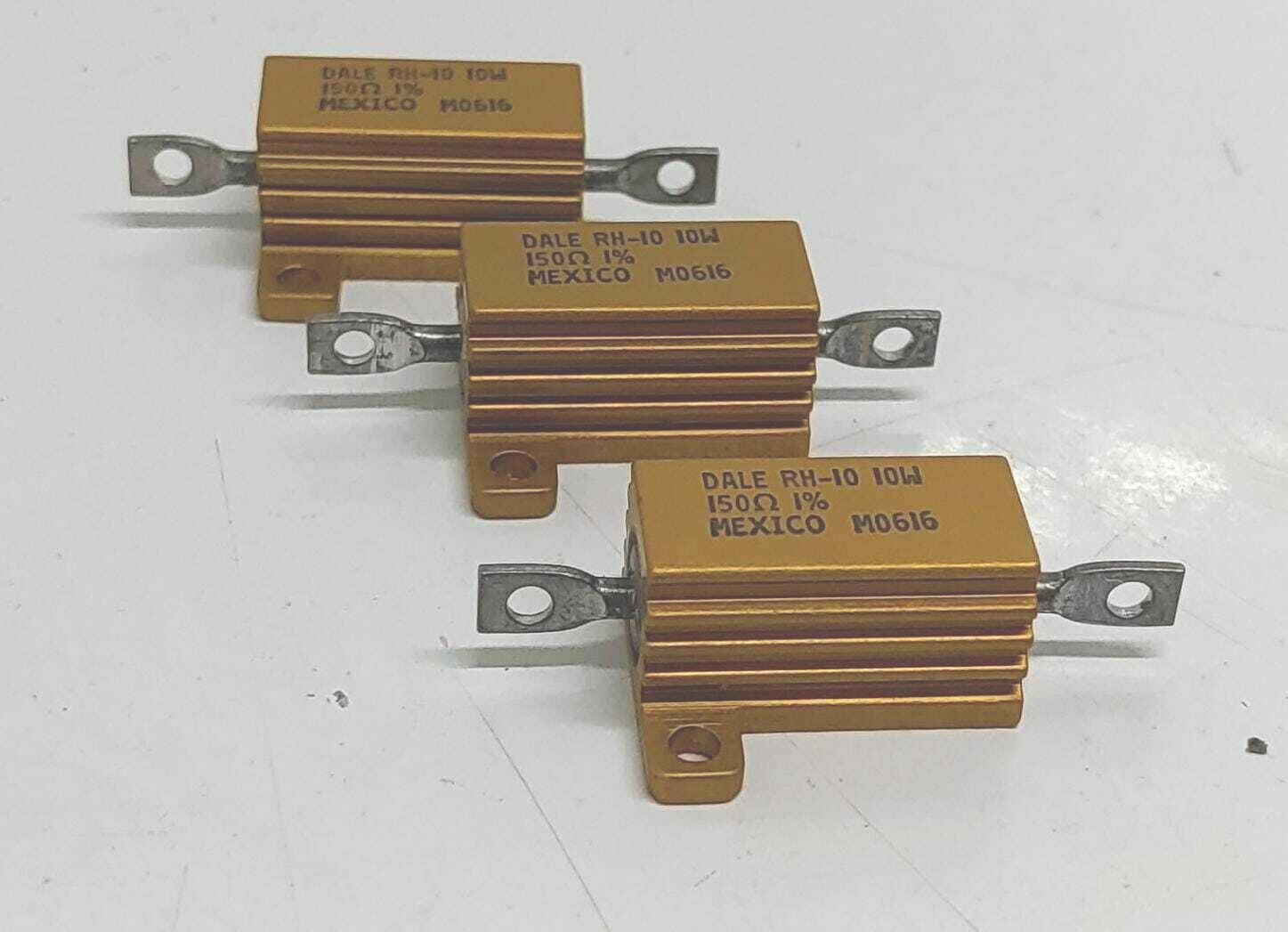 DALE RH-10 150 Ohm 10 Watt 1% Metal Power Resistor 10W [LOT OF 3]