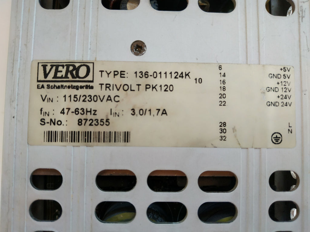 Vero Trivolt pk120 Plug in Power Supply 136 011124k