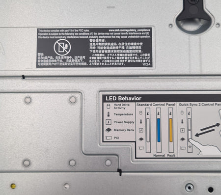 PowerEdge R440 LED behavior indicator label
