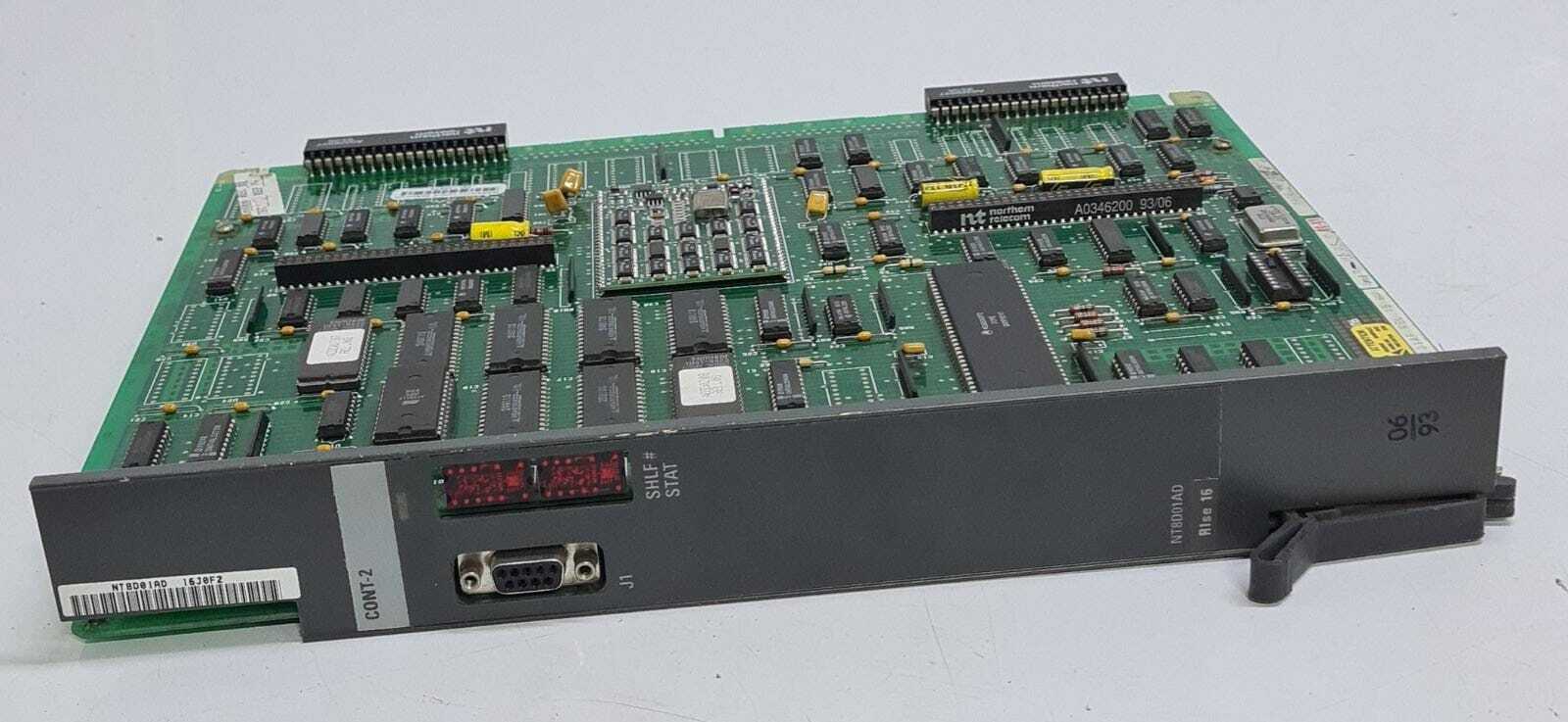 NORTEL / Northern Telecom NT CONT-2 NT8D01AD Rlse 16 Board PCB Controller Card
