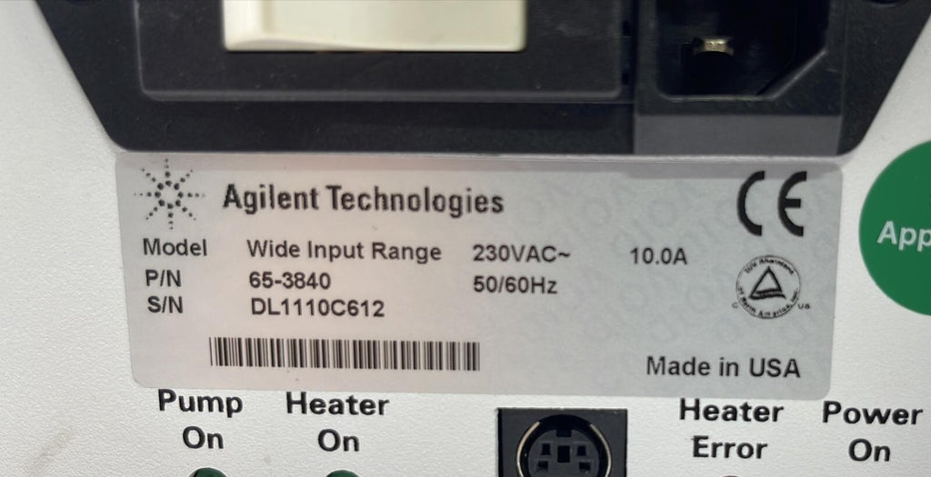 AGILENT TECHNOLOGIES WIDE INPUT RANGE 65-3840
