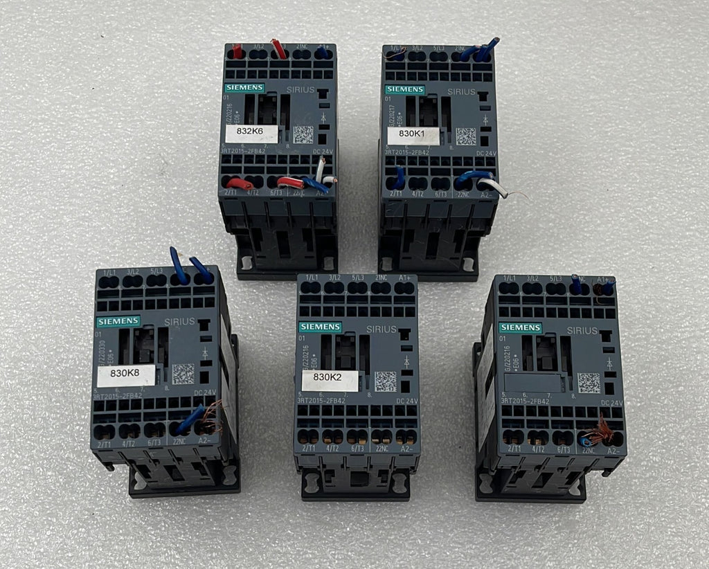 [LOT OF 5] SIEMENS 3RT2015-2FB42 contactor 3-pole 400V AC
