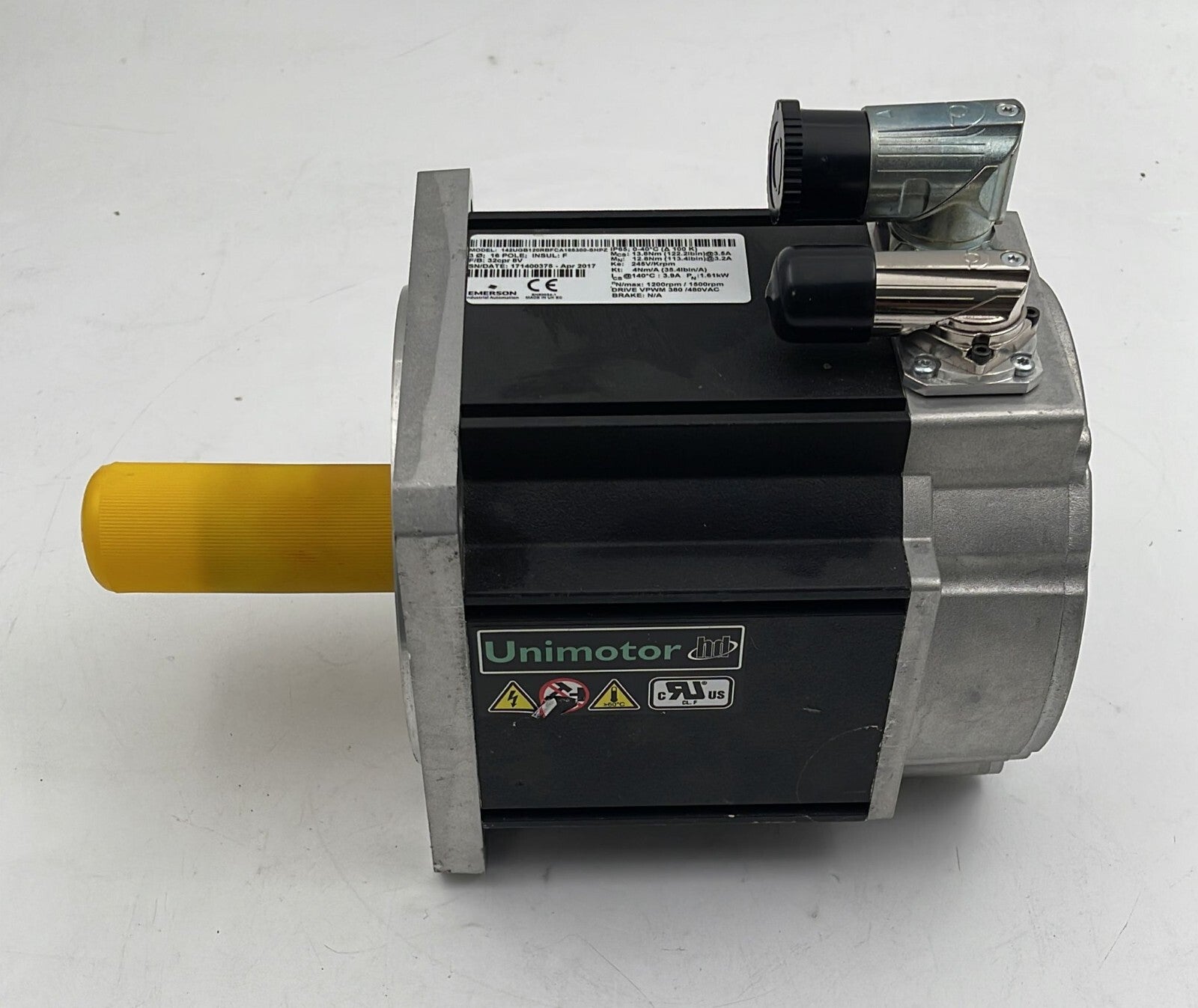 Emerson Control Unimotor  142UGB120RBFCA165300-SHPZ Servo Motor 380/480 VAC
