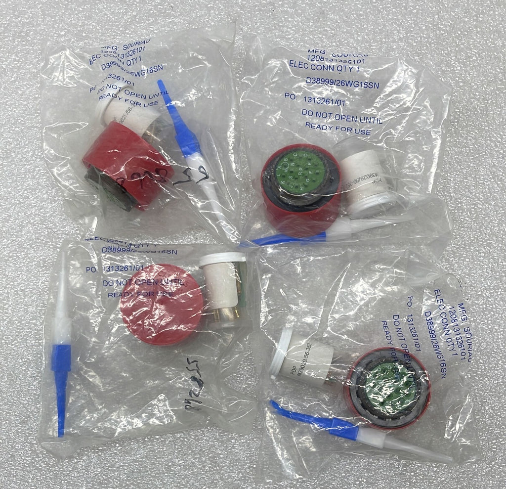 [LOT OF 4] NEW - Amphenol SOURIAU D38999/26WG16SN Circular Mil Spec Connector