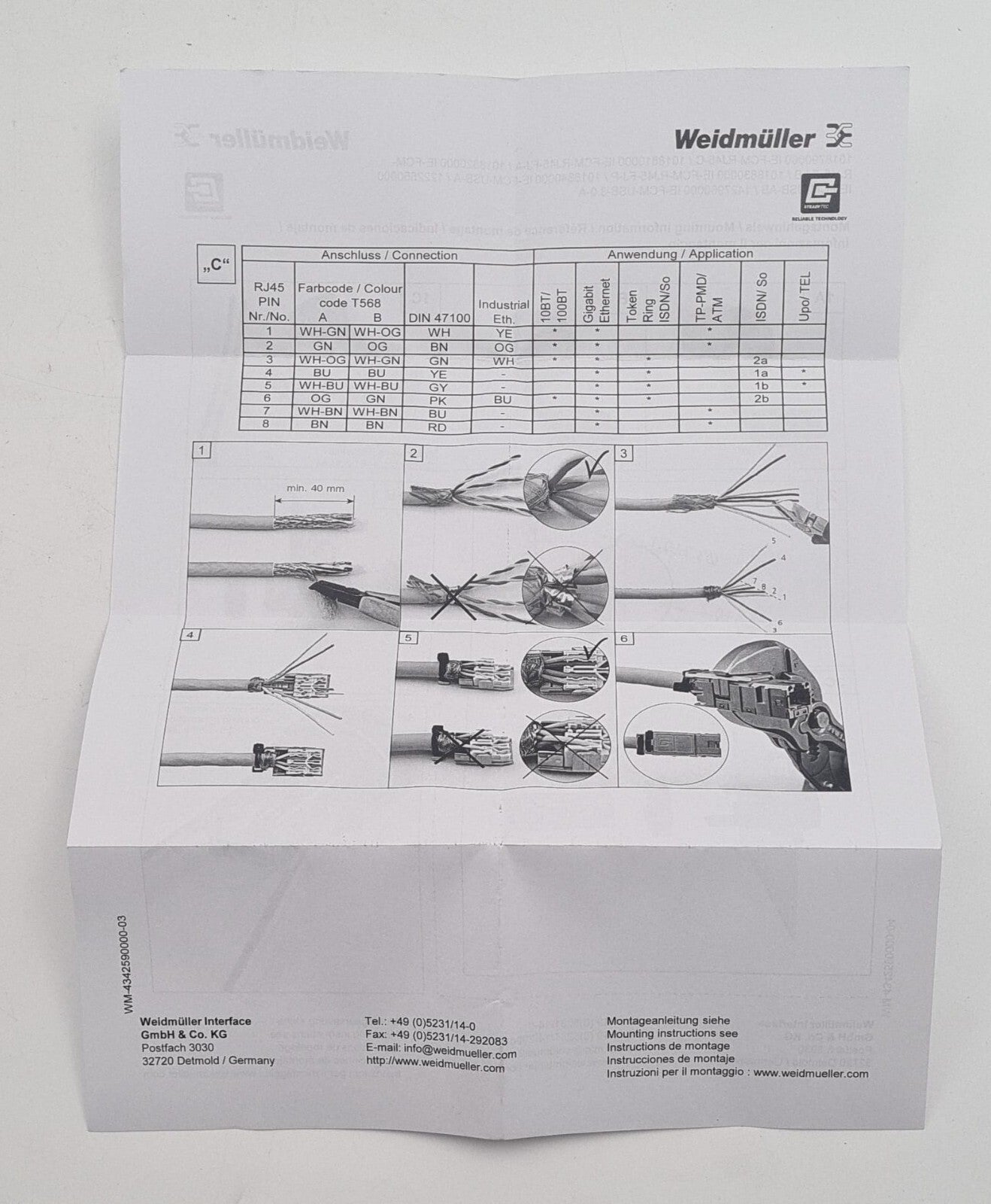 [LOT OF 5] NEW - Weidmuller Coupler Converter IE-FCM-RJ45-C 1018790000