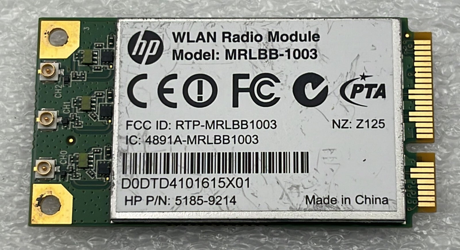 [LOT OF 8] HP WLAN Radio Module MRLBB-1003 Mini PCIe 5185-9214