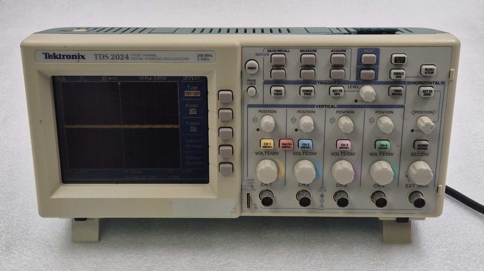 Tektronix TDS2024 Four Channel Digital Storage Oscilloscope 200MHZ 2GS/s *AS-IS*