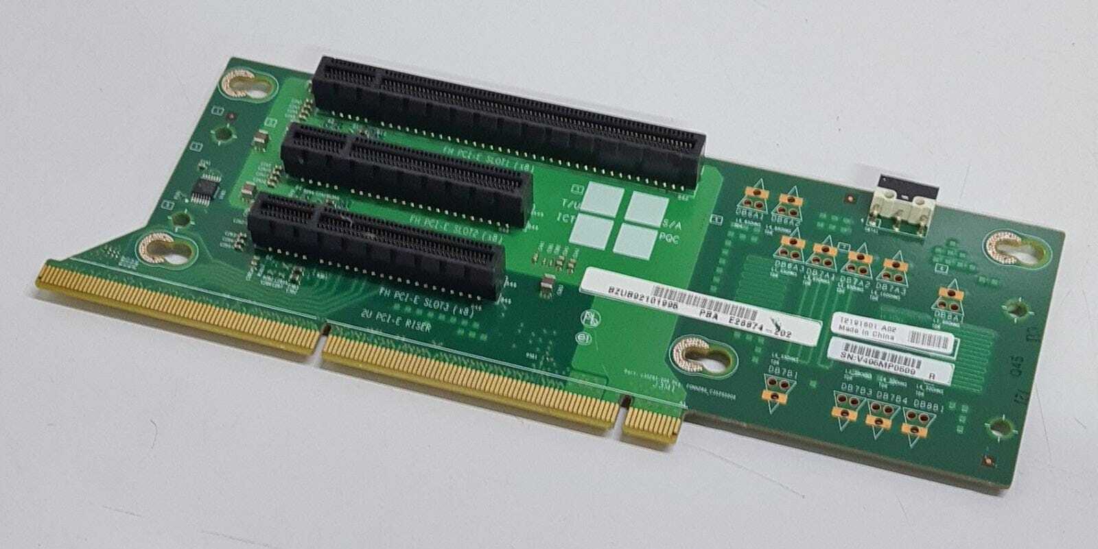 INTEL 2U PCIe RISER E26874-202 BOARD T2191601 A02