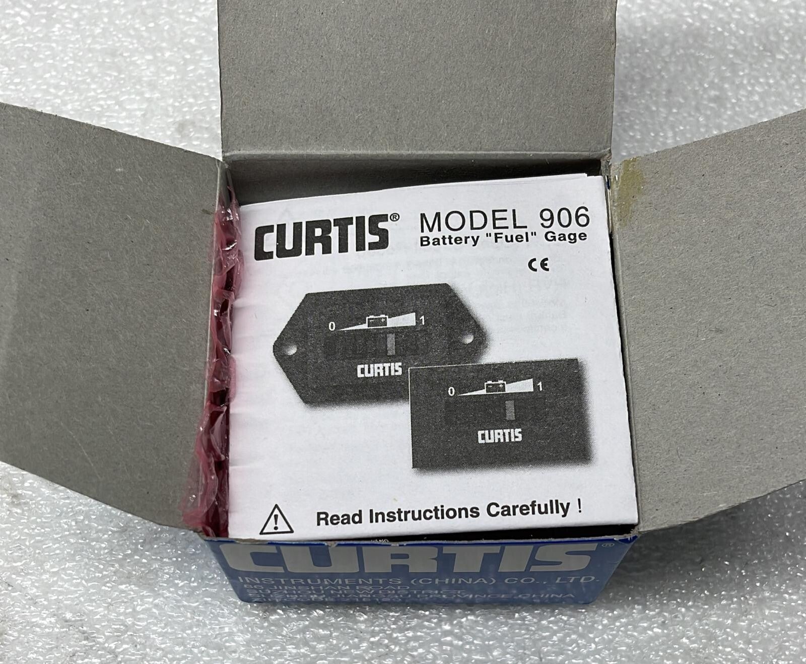 CURTIS MODEL 906 BATTERY FUEL GAUGE P/N 906T12BNMAO