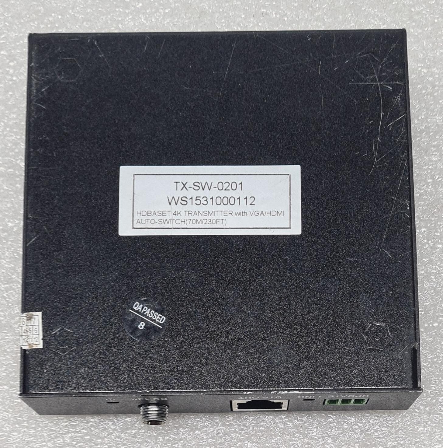 WyreStorm TX-SW-0201 HDBaseT Transmitter 4K W/ HDMI VGA Auto-Switch