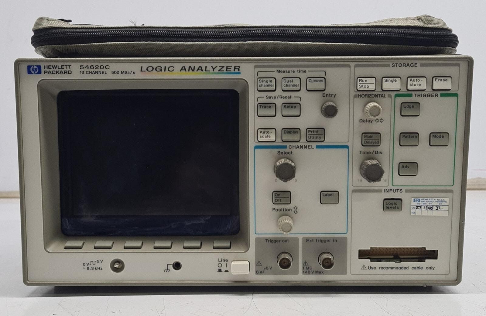 HP Agilent 54620C Logic Analyzer 16-channels 500MSa/s W/ 54650A **AS-IS
