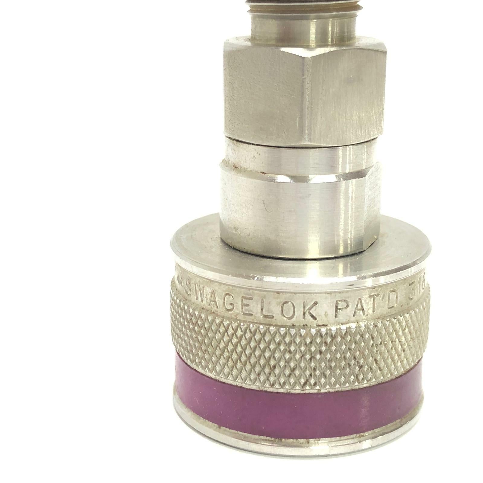 [LOT OF 8] Swagelok Qc6 Key 7 Ss 316 Quick Connect Stem Fitting