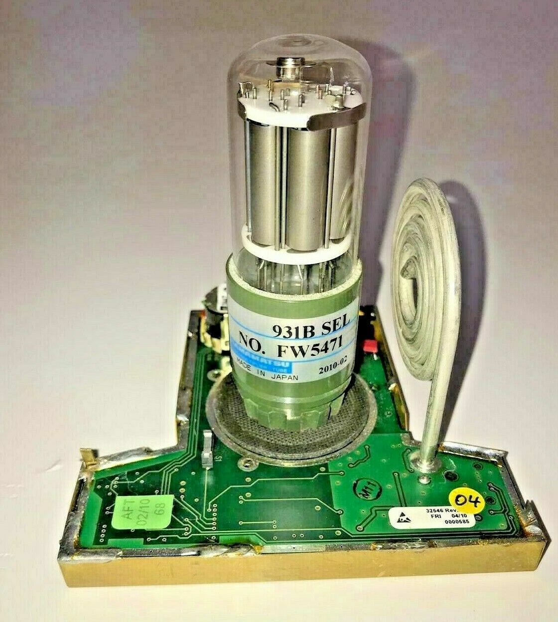 Hamamatsu 931b Photomultiplier Tube With Berthold Junior Lb 9509 Hub Board
