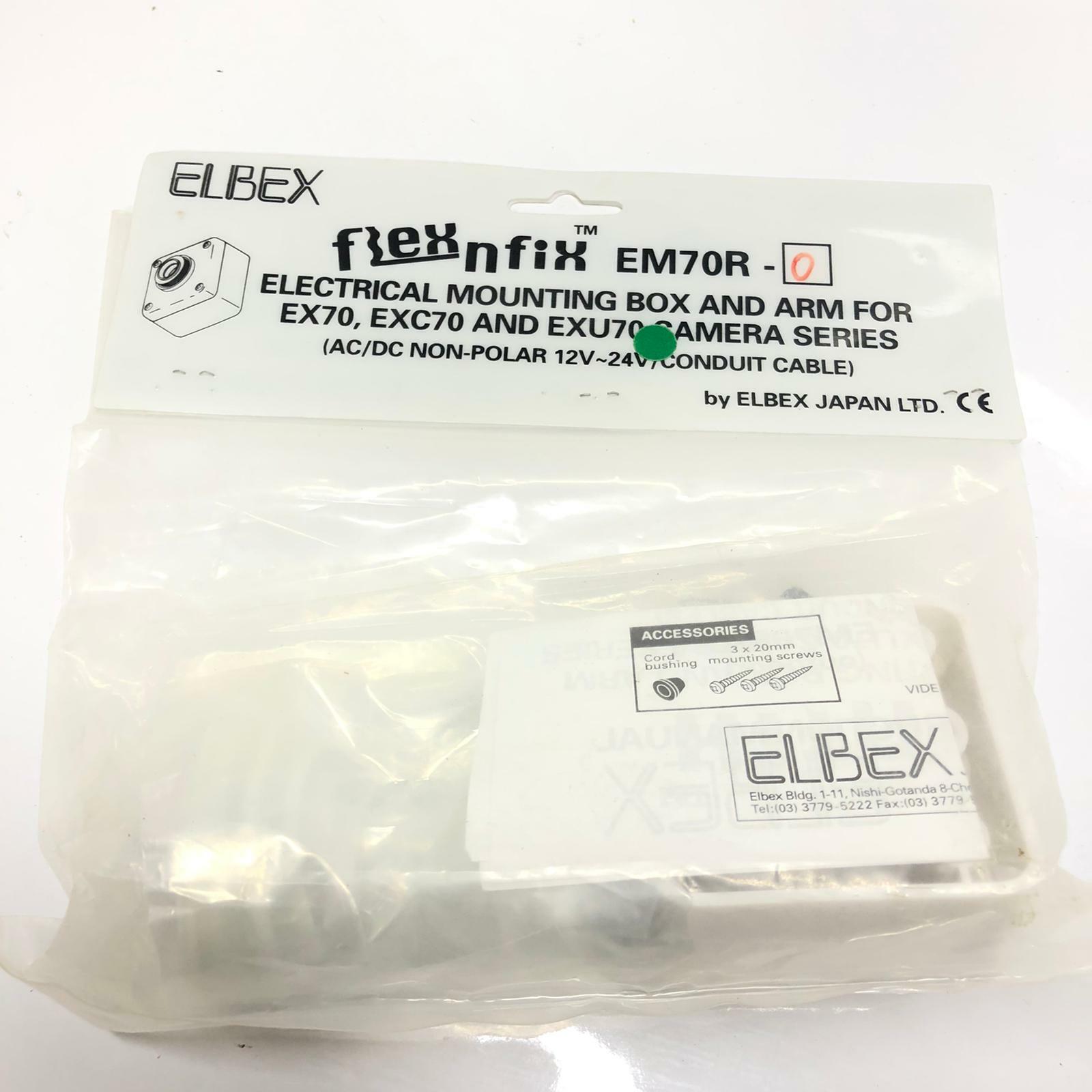 Elbex Em70r Electrical Mounting Box Arm Ex70 Exc70 Exu70 Camera Flexnfix