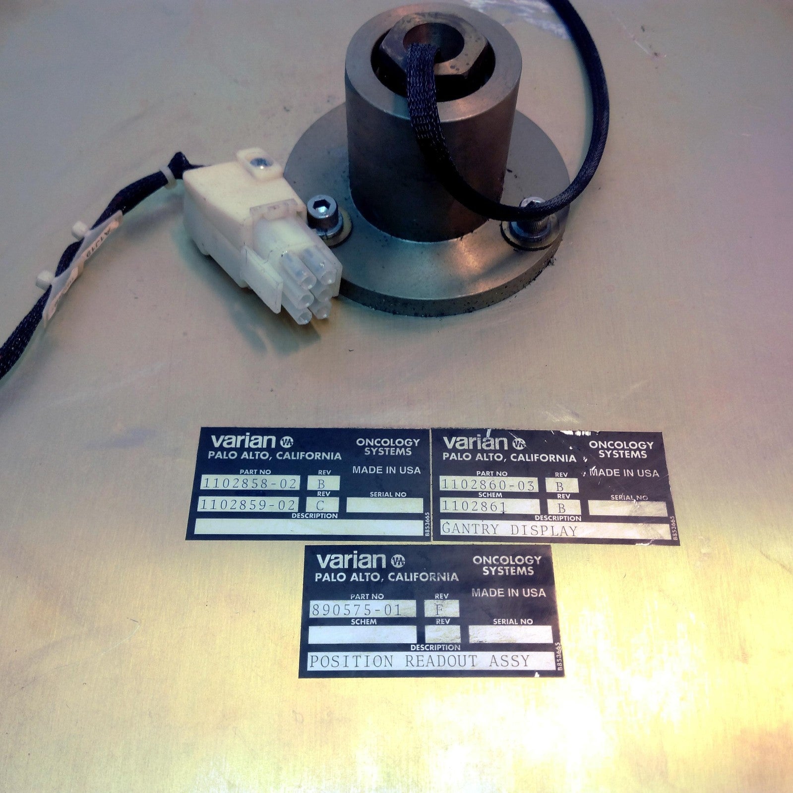 Varian Oncology Systems Gantry Display 1102860-03  Position Readout 890575-01