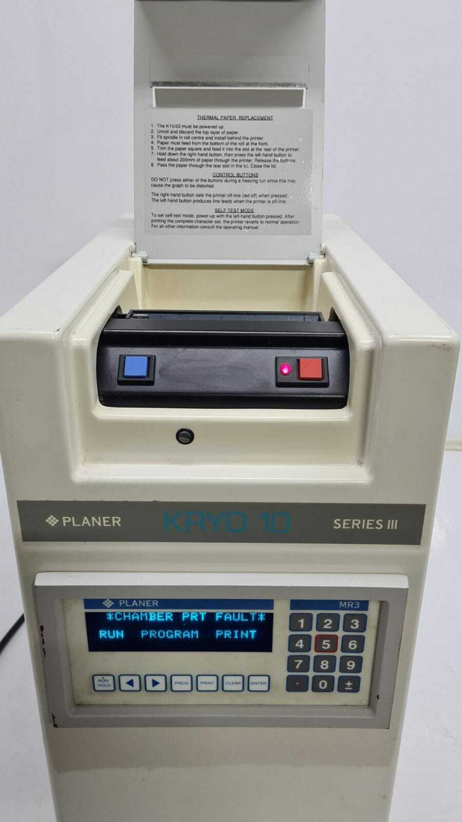 PLANER Biomed MR3 KRYO 10 Series 3 III Controlled Rate Freezer K10-22