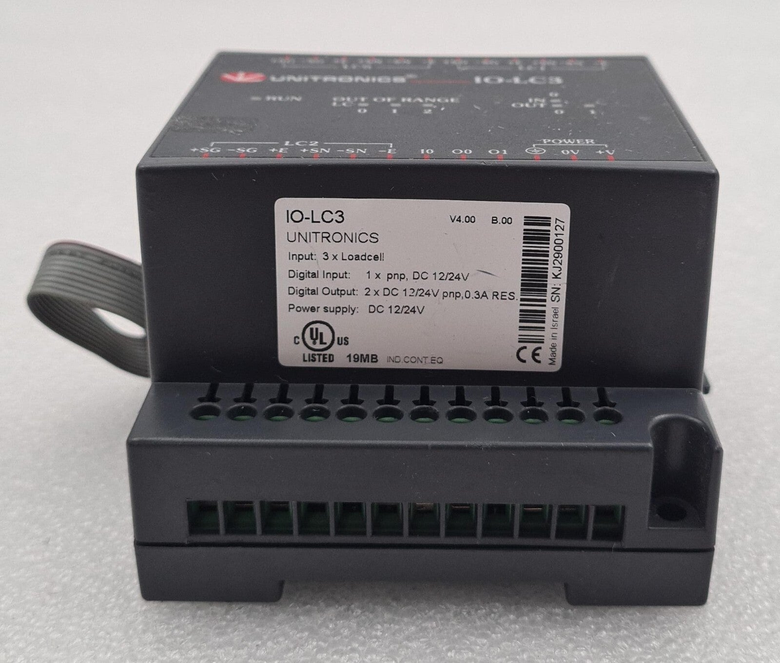 UNITRONICS IO-LC3 V4.00 I/O Expansion Module Loadcell DC 12V / 24V