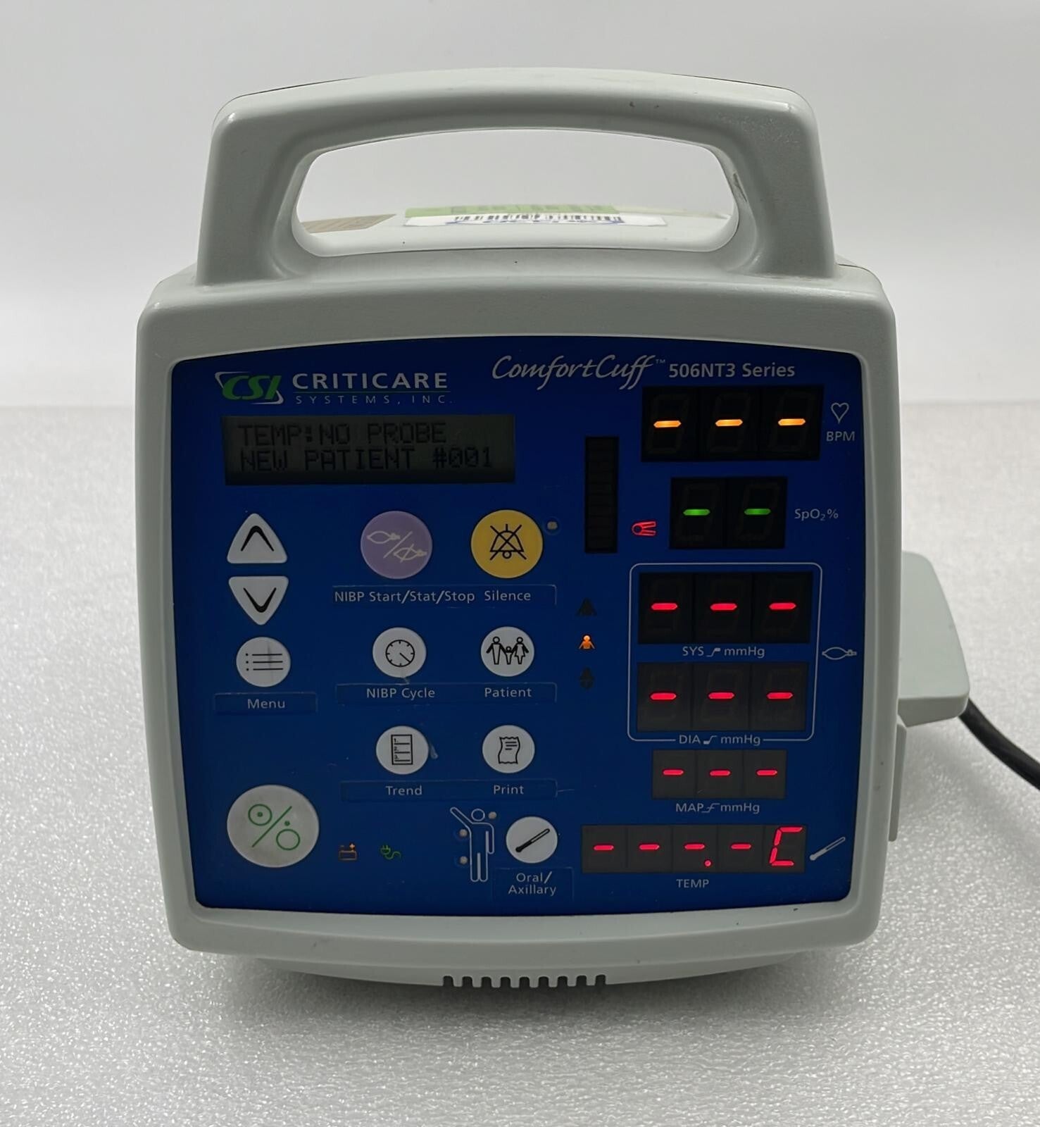 CSI CRITICARE 506NT3 SERIES COMFORT CUFF PATIENT Monitor 506N3 CSI 506DNT3