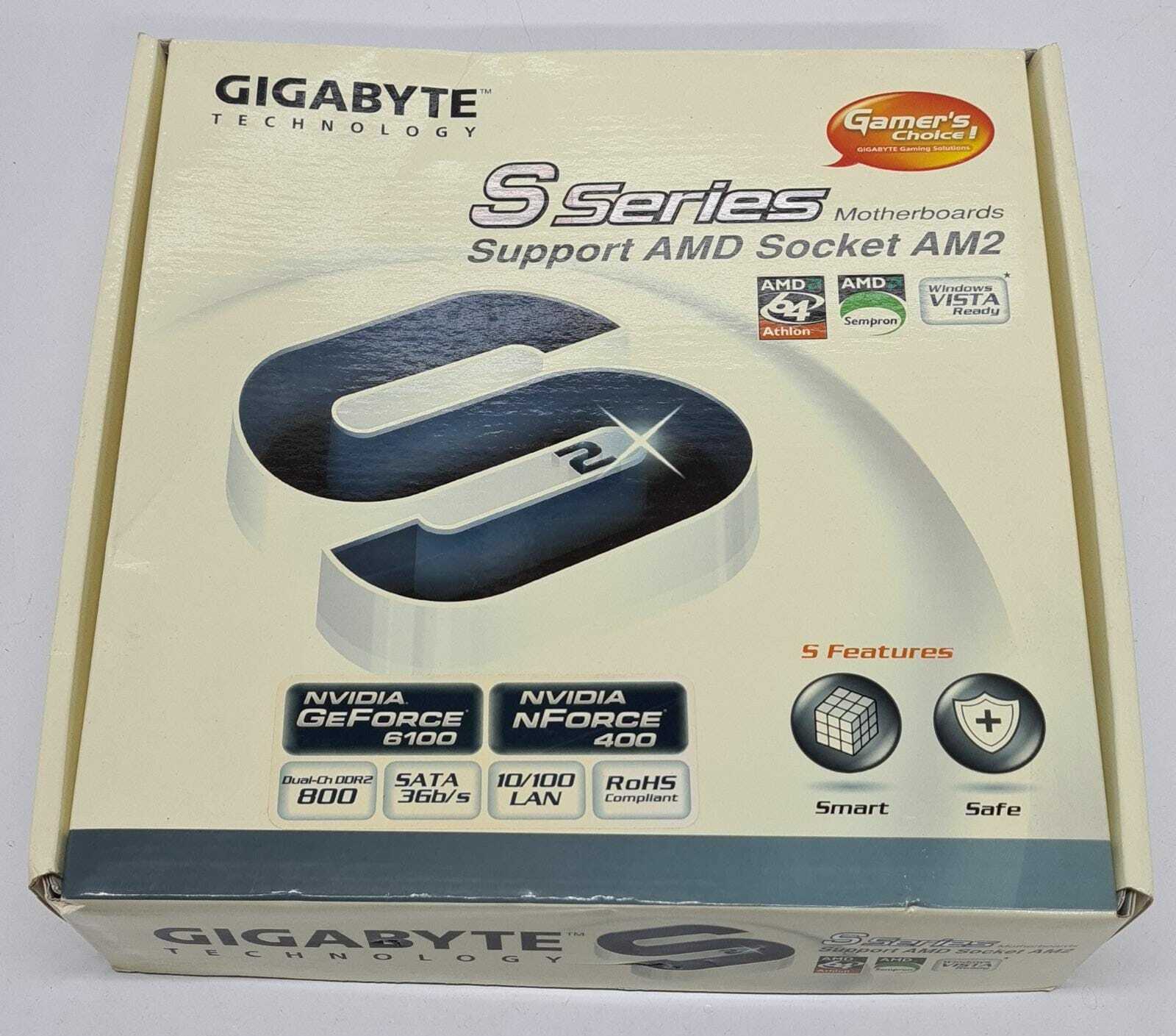 NEW BOX - Gigabyte Technology GA-M61VME-S2 AMD Socket AM2 Motherboard