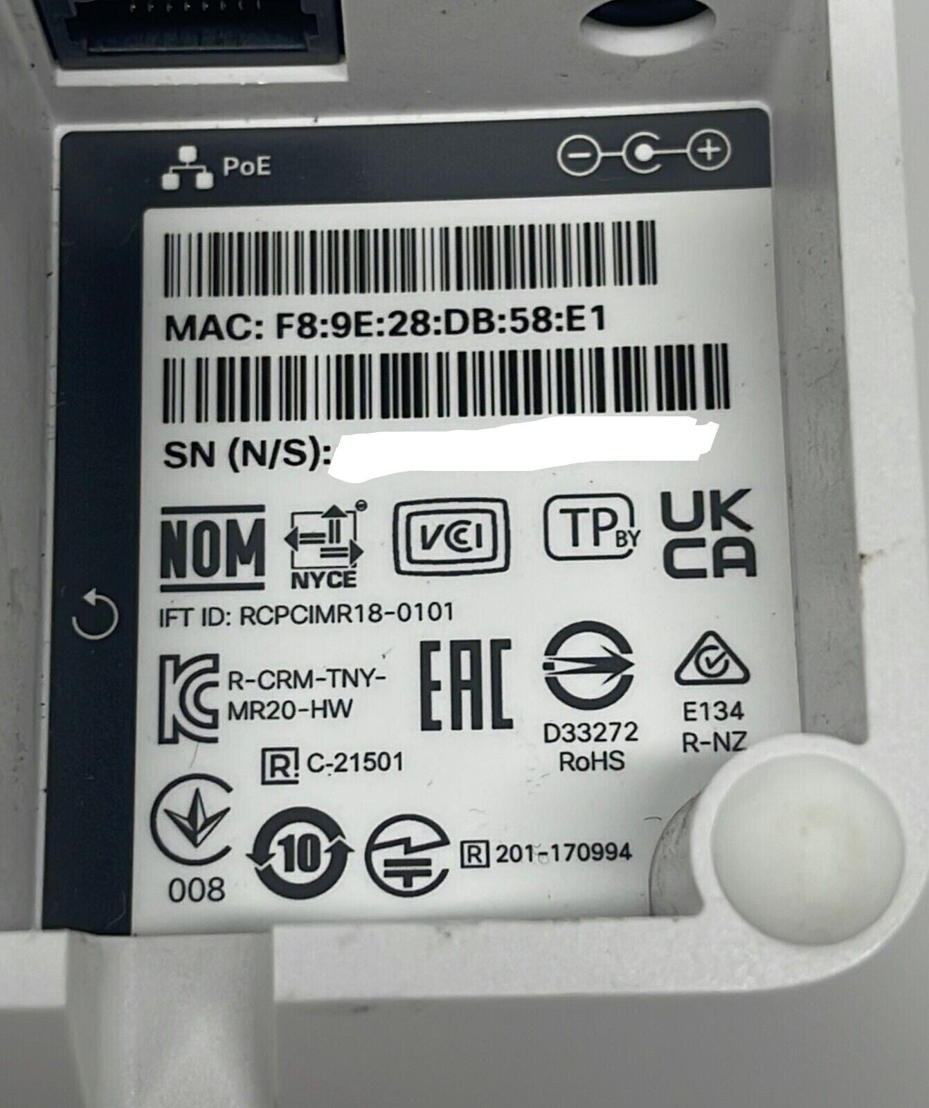 Cisco MR20-HW 600-66020 Meraki MR20 Cloud Managed Access Point
