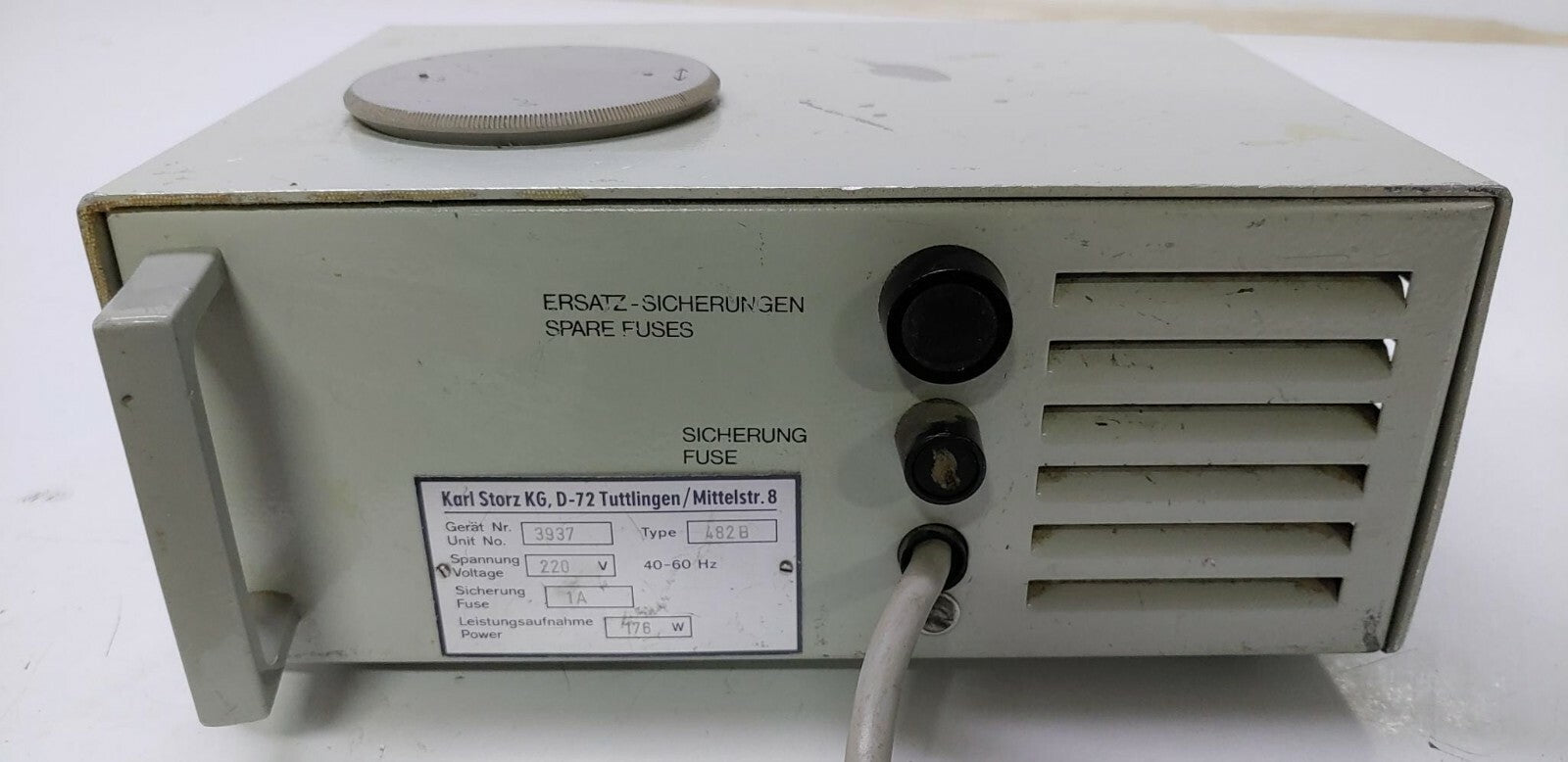 KARL STORZ KALTLICHT FONTAENE ENDOSCOPE COLD LIGHT FOUNTAIN 482B