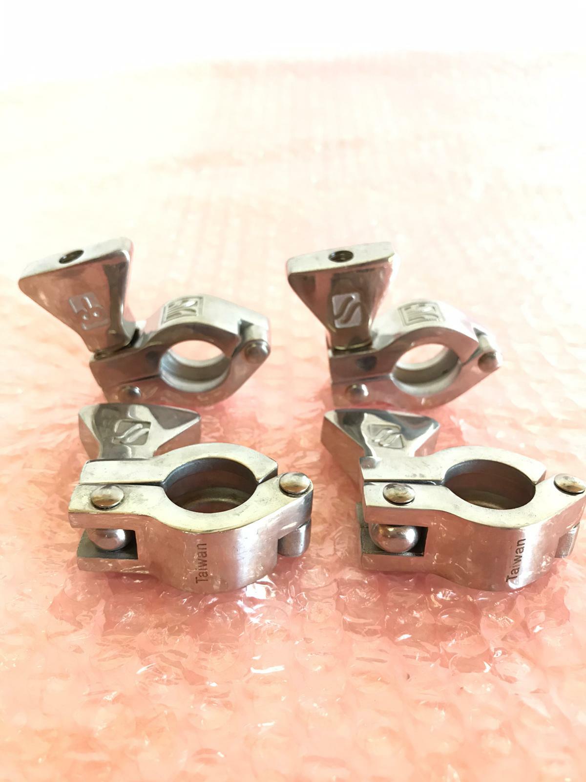 [LOT OF 4] 1" Clamps Tri Clamp Sanitary CB Made in Taiwan