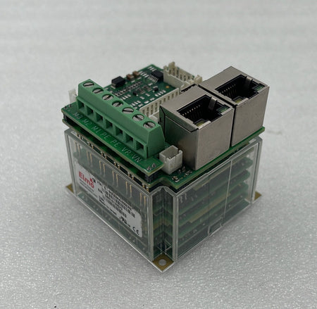 Elmo G-SOLBAR4/400ERS servo drive module with dual Ethernet ports