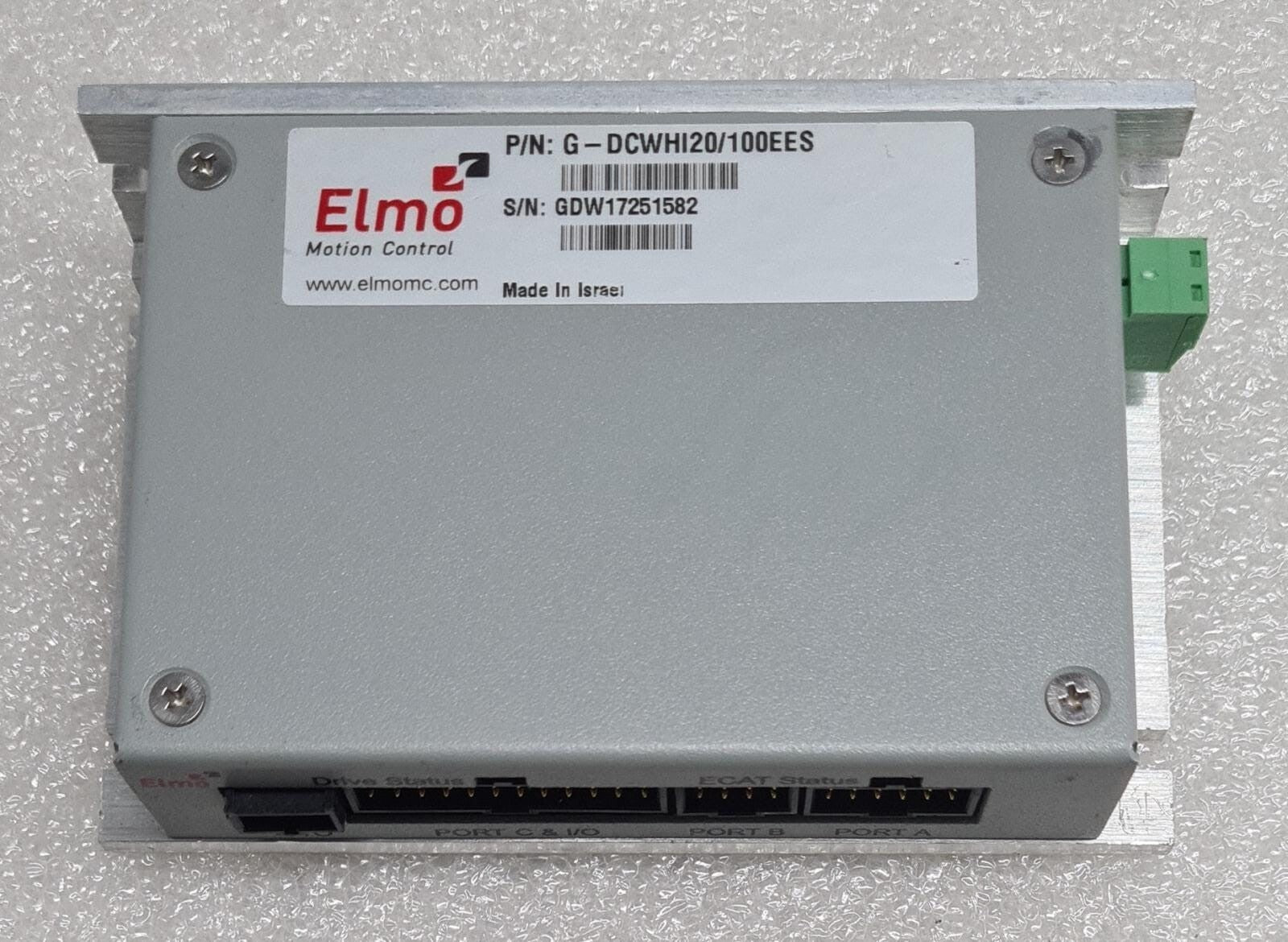 Elmo Motion Control G-DCWHI20/100EES Servo Drive **AS IS
