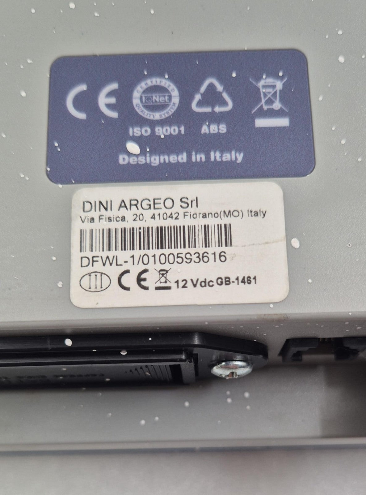 DINI ARGEO DFWL-1 DIGITAL WEIGHT TRANSMITTER SCALE 12VDC