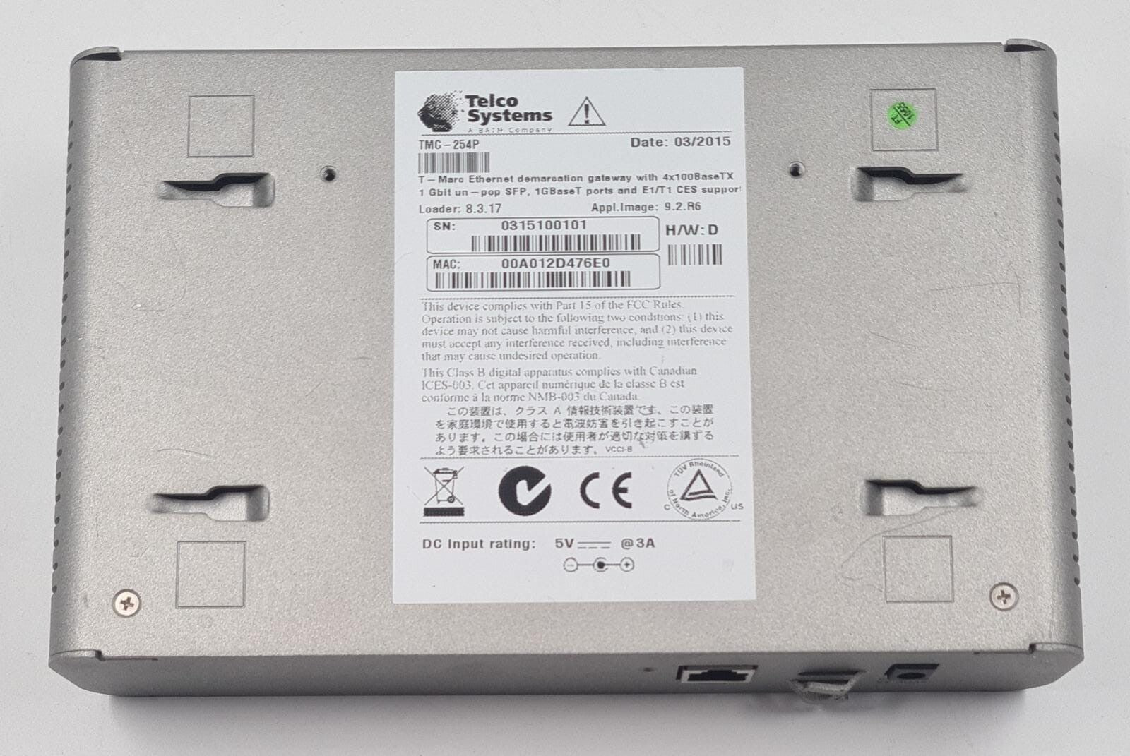 Telco Systems T-Marc TMC-254P Managed Ethernet Demarcation Gateway