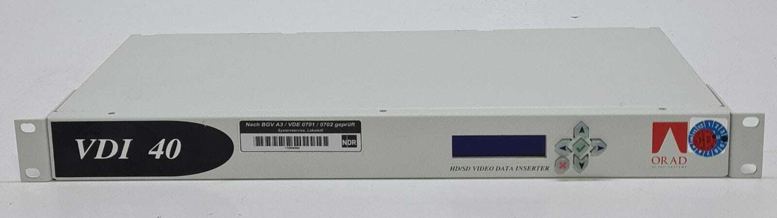 ORAD HI-TEC VDI-40 v1.12 HD/ SD Video Data Inserter