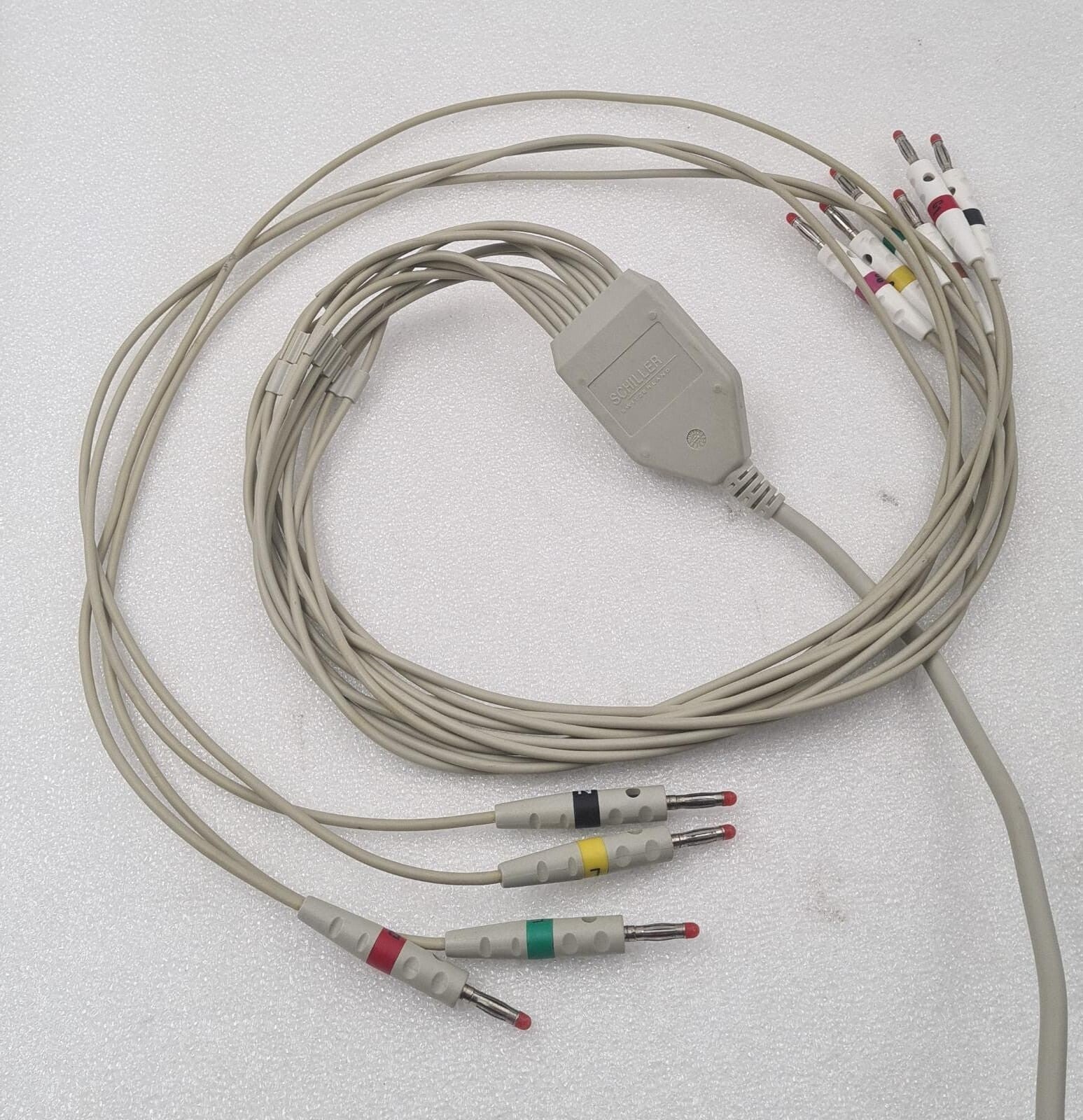 Schiller AT-101 ECG connector cable detail