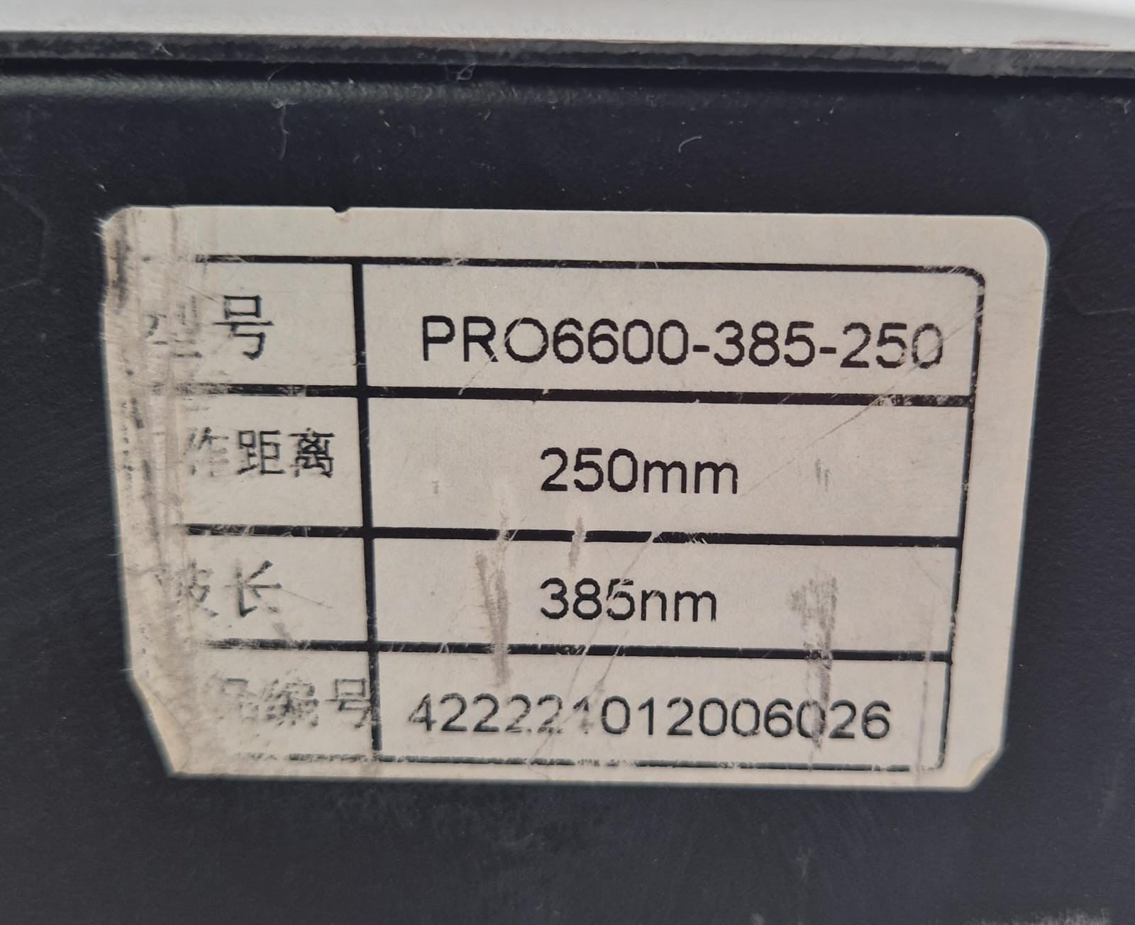 Wintech PRO6600-4K 250mm 385nm DLP Digital Light Engine PROJECTOR for STRATASYS