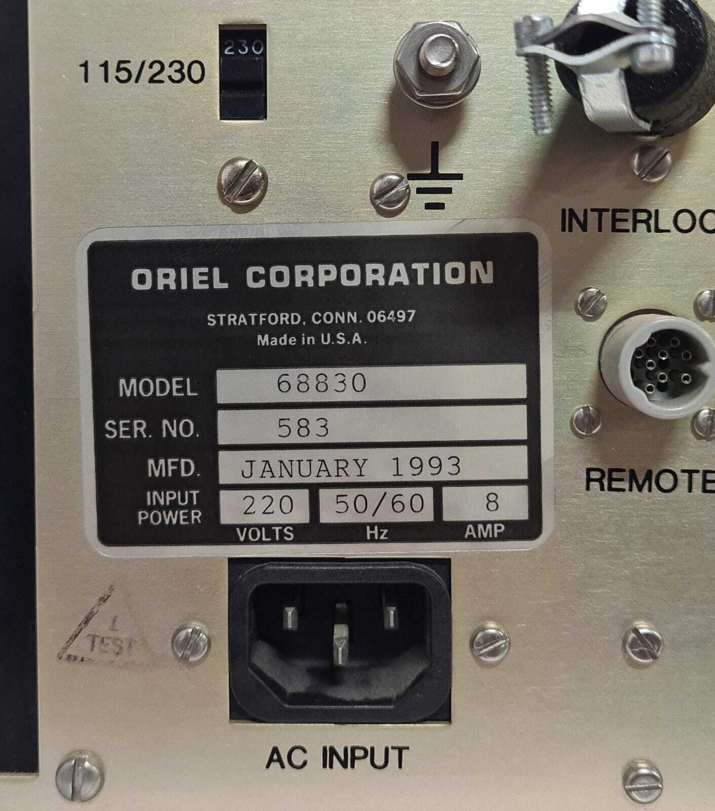 Oriel 68830 Constant Current Radiometric Power Supply