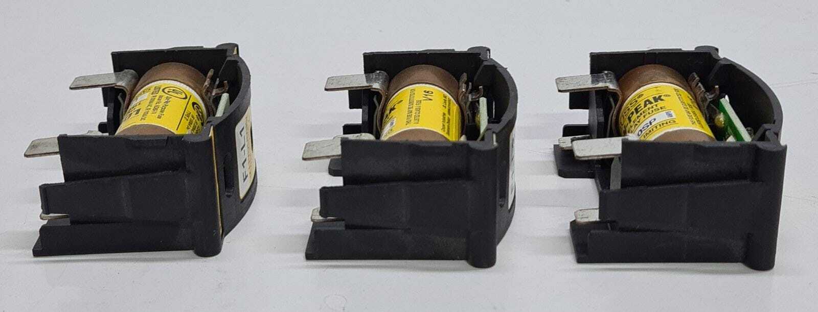 [LOT OF 3] COOPER BUSSMANN JTN60030 Fuse Holder W/ BUSS LPJ-30SP Fuses