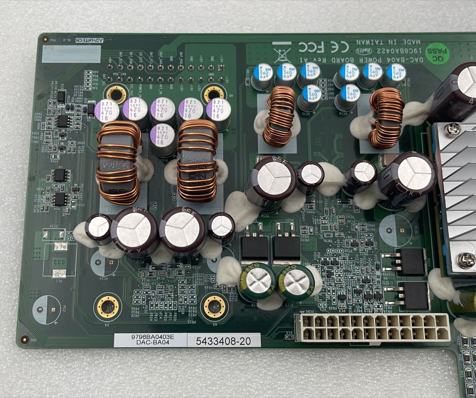 GE Healthcare Vivid E9 Ultrasound DAC-BA04 Power Board 5433408-20 PCB 19C8BA0422