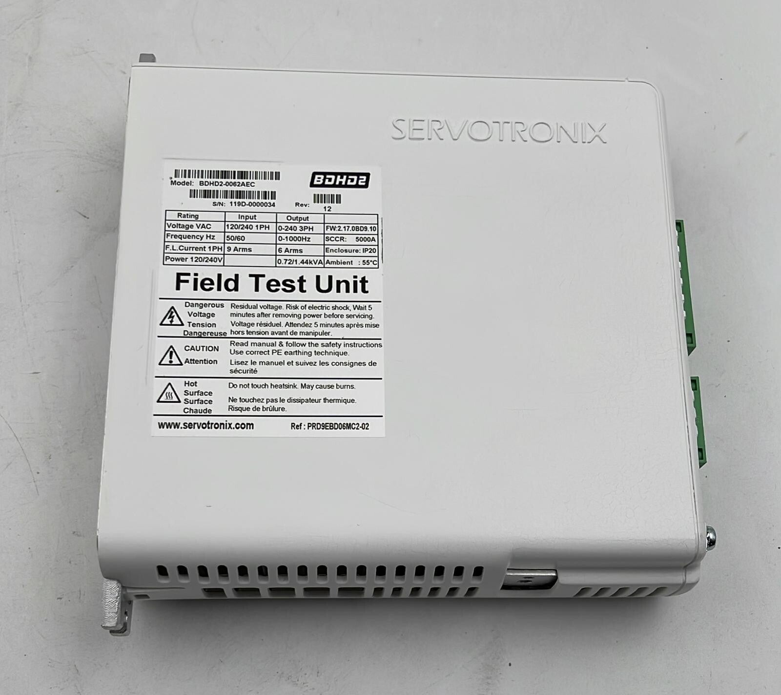 Servotronix BDHD2 Servo Drive BDHD2-0062AEC