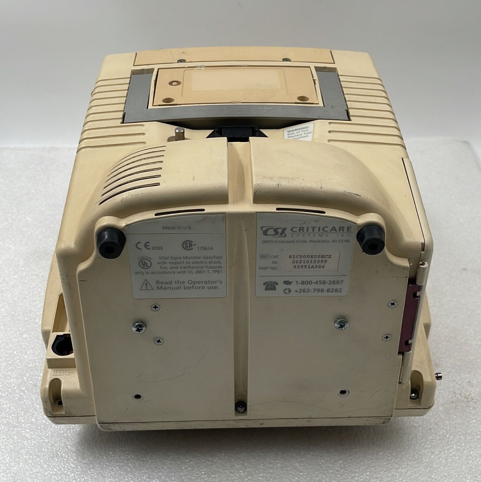 CSI Criticare Systems CSI8100 Monitor **AS IS