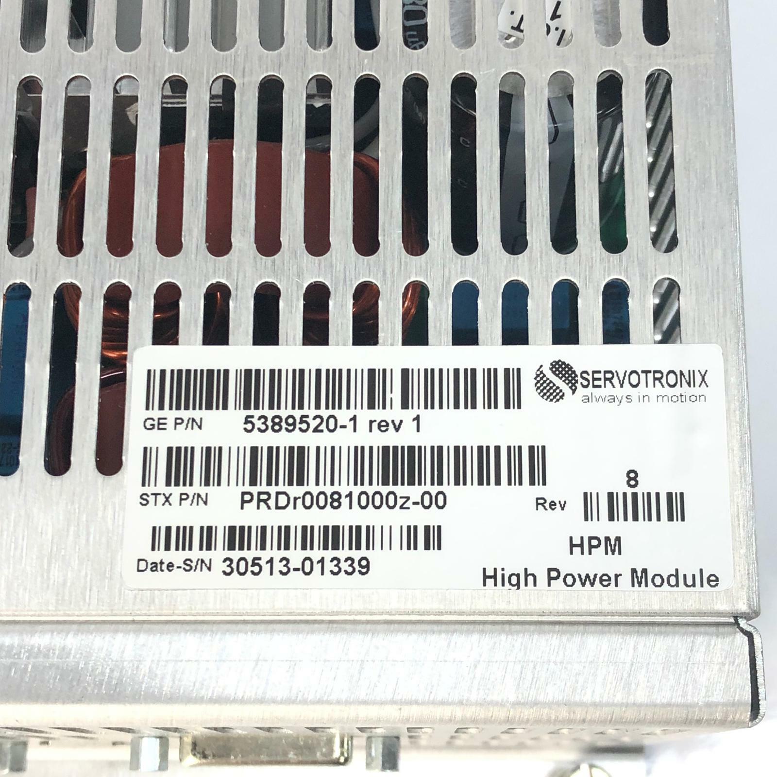 GE 5389520-1 SERVOTRONIX PRDr0081000z-00 Gamma Ray Scanner HPM High Power Module