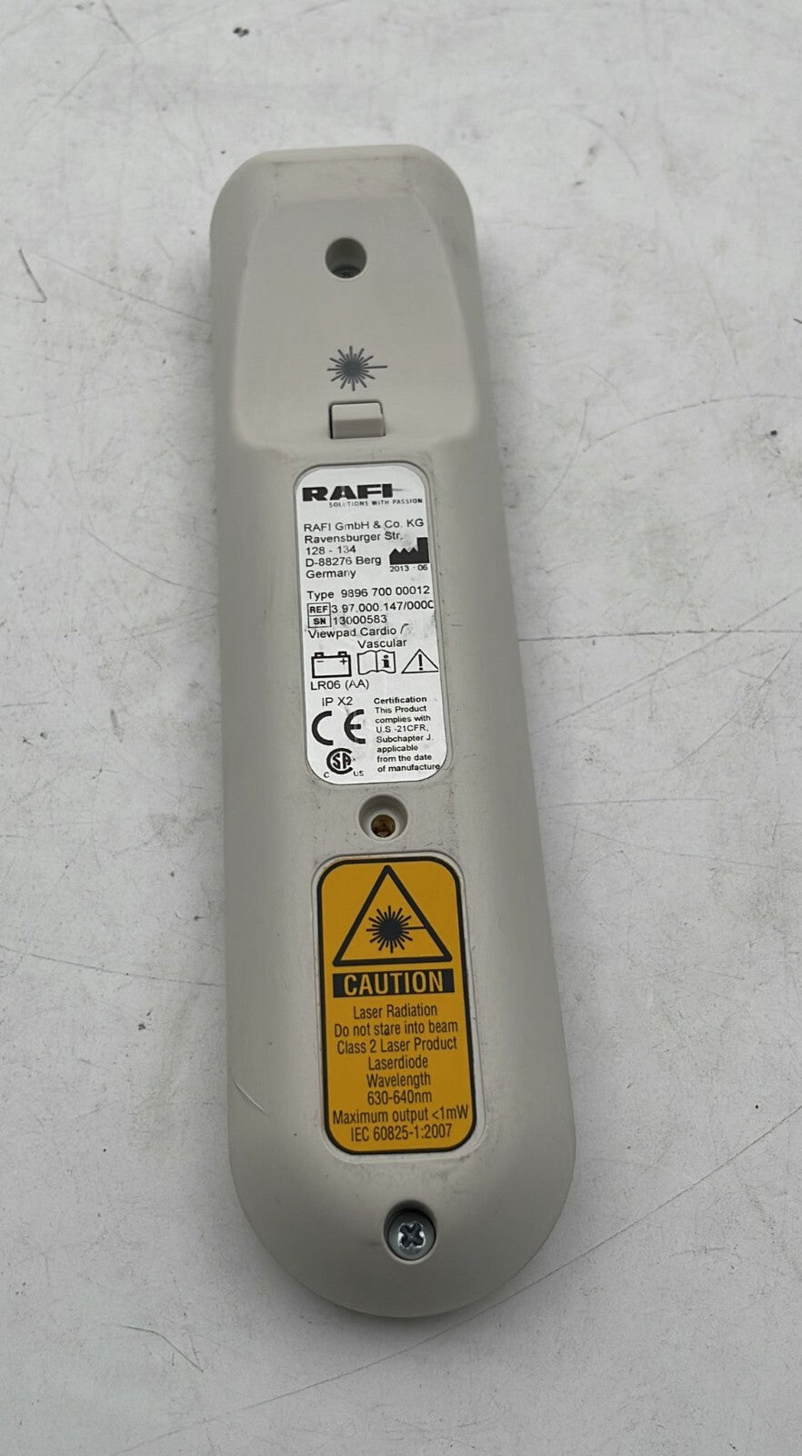Philips Viewpad Cardio Vascular 9896 700 00012 RAFI Laser Remote 3.97.000.147