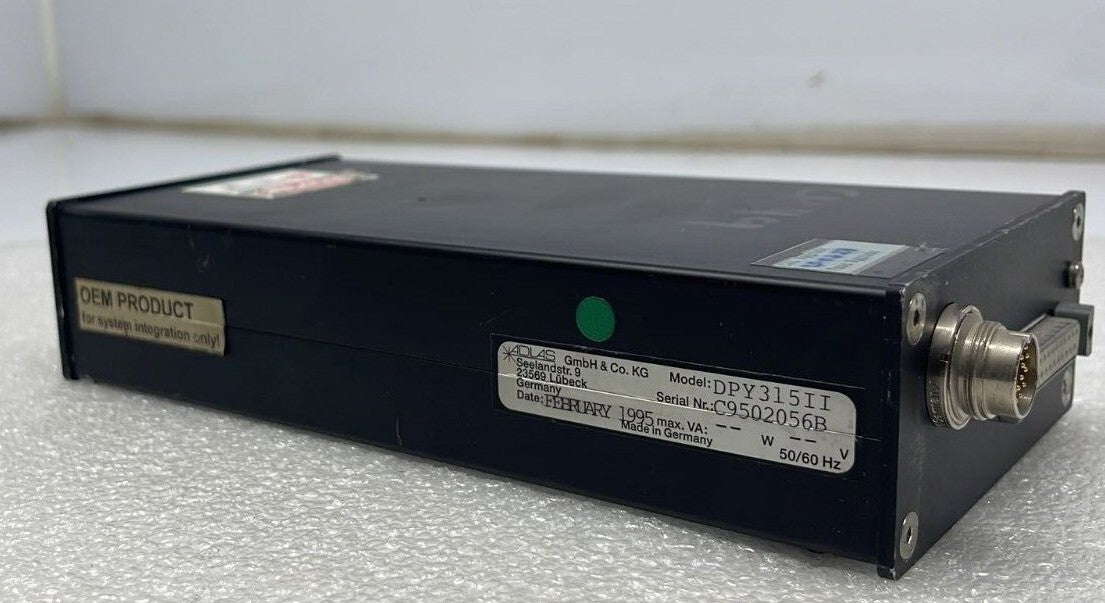 [FOR PARTS] Advanced Design Lasers ADLAS DPY 315 II POWER SUPPLY