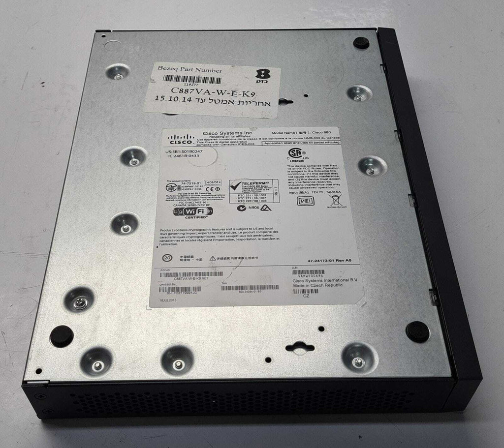Cisco 800 Series 887VAW C887VA-W-E-K9 V01 Advanced IP Services WLAN Router
